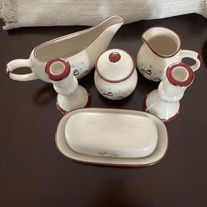 Royal Seasons Snowman Christmas Table Coffee/Dinner Set Holidays 8 pcs